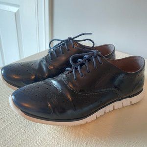 Navy Cole Haan Women's Size 7 ZERØGRAND Wingtip Oxford Shoes